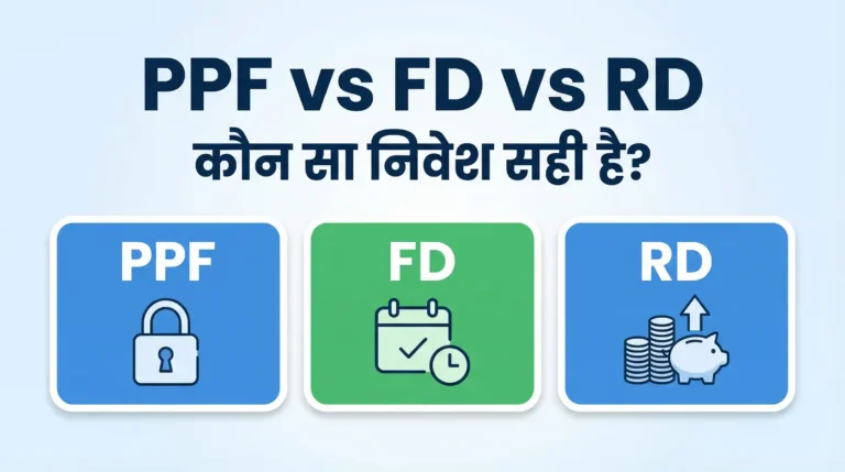 PPF, FD, RD में क्या फर्क है? किसमें, कब और कितना निवेश करें?
